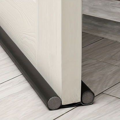 Fitcure™ Premium Double-Sided Door Bottom Draft Stopper | Pack of 2 Heavy Duty Door Guard for Noise reduction, Insect Protector & AC Power Saving (Brown)