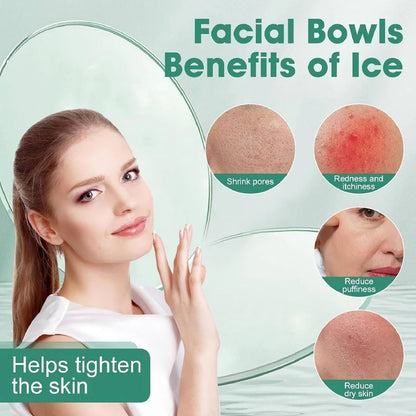 Fitcure™ Premium Silicon Ice Bowl for Face Glow | Collapsible Facial Ice Water Dipping Bowl for Skin Tightening, Acne Relief & Puffy Eyes (Black)